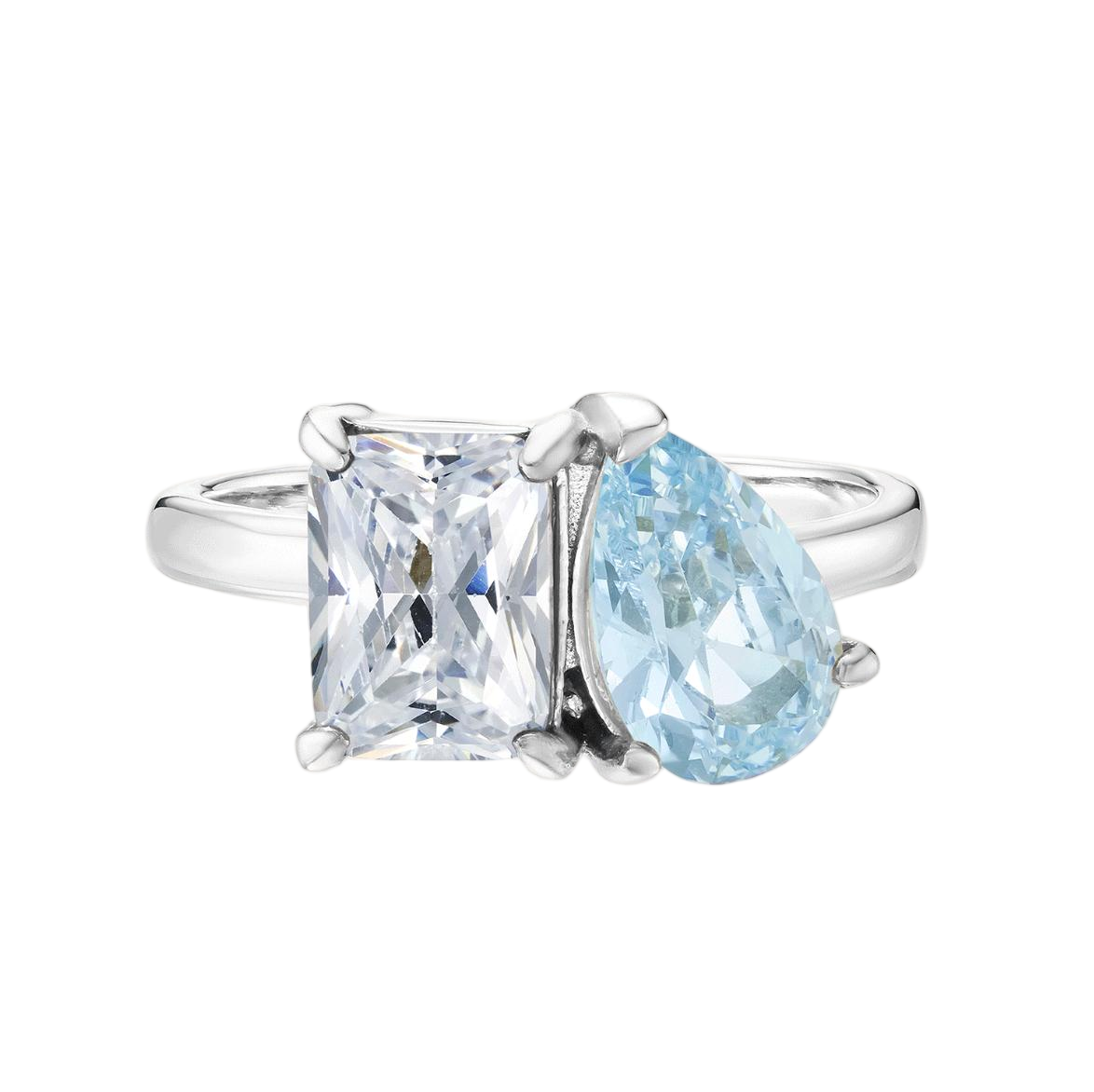 thumbnail image 2 of March X June Toi Et Moi Birthstone RING; & Co. White Gold / 5.5 2 of 12