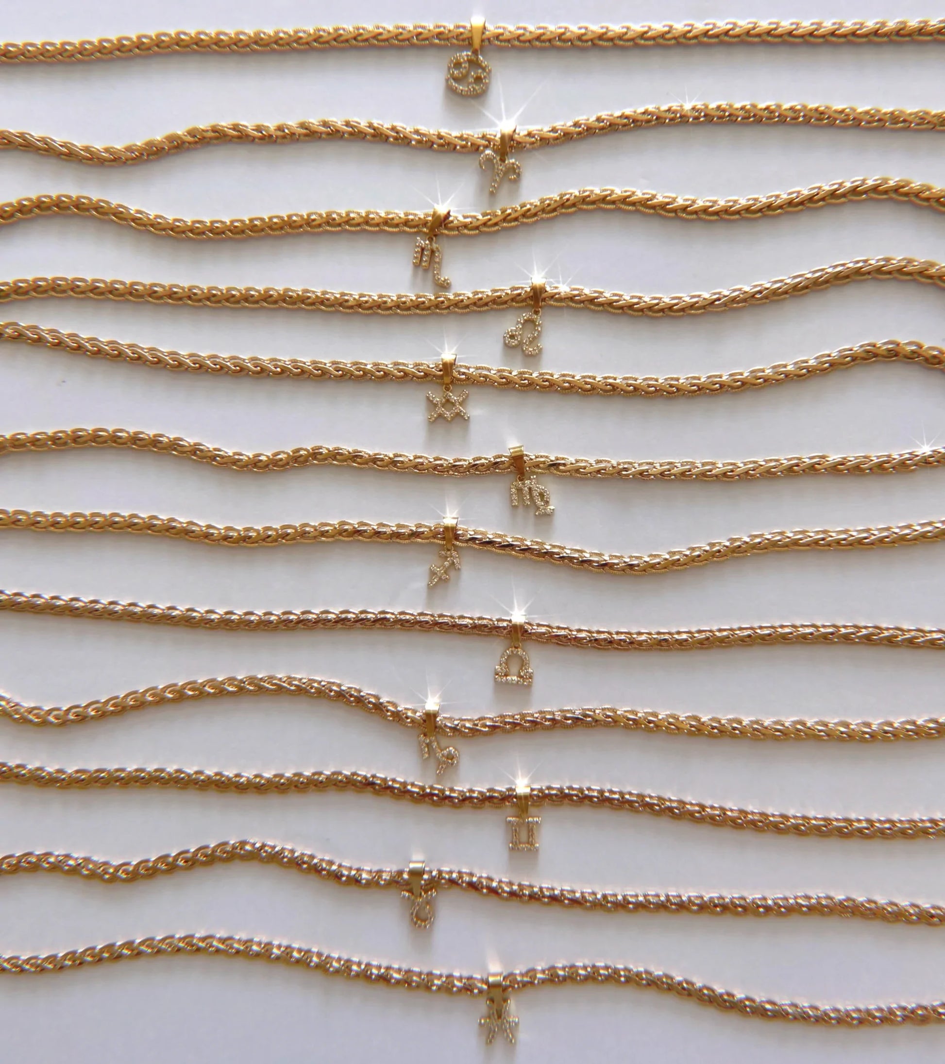 BRAIDED LUXE CHAIN WITH HOROSCOPE CHARM - Camillaboutiqueco camillaboutiqueshop.com