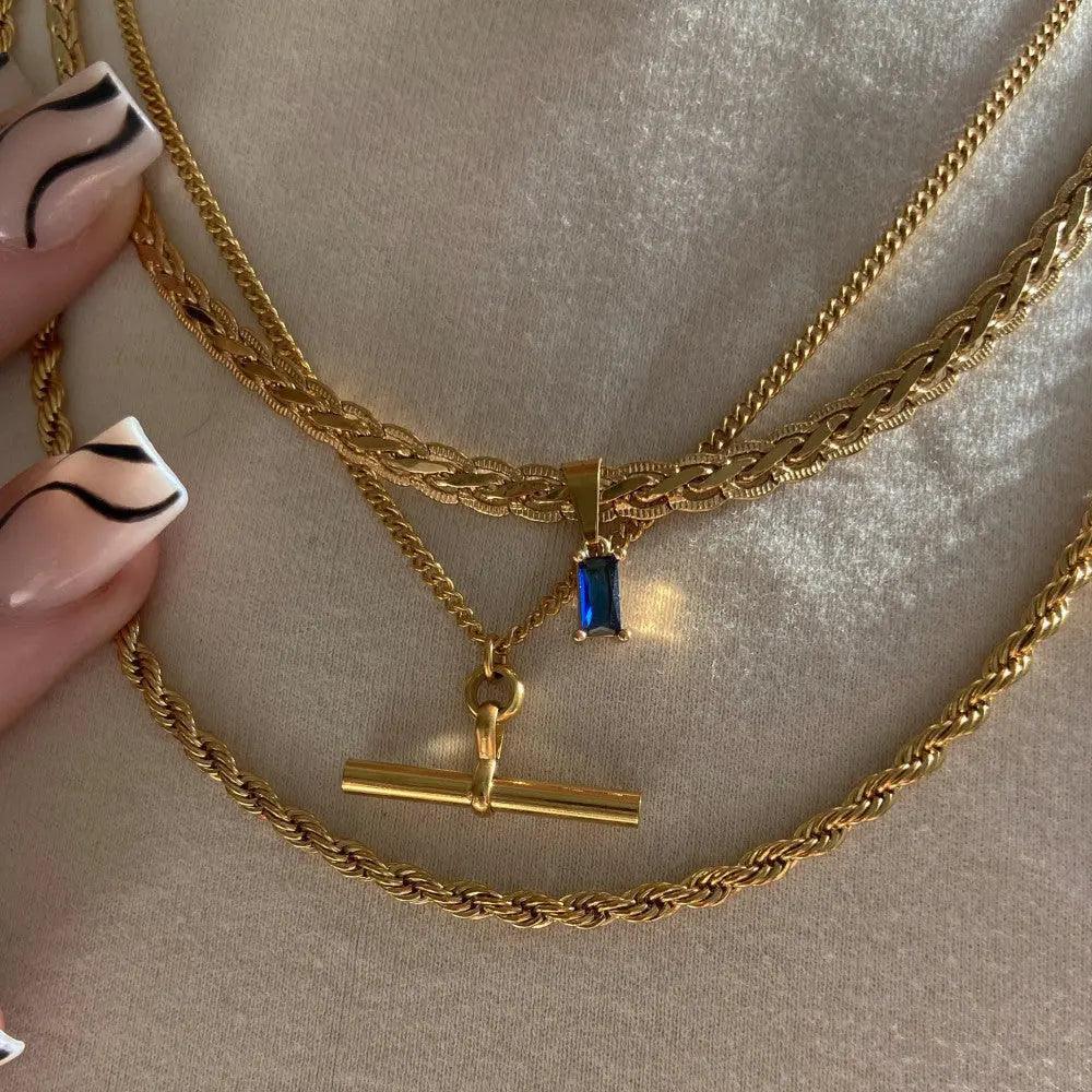 BRAIDED LUXE CHAIN WITH SIMPLE CHARM - Camillaboutiqueco camillaboutiqueshop.com