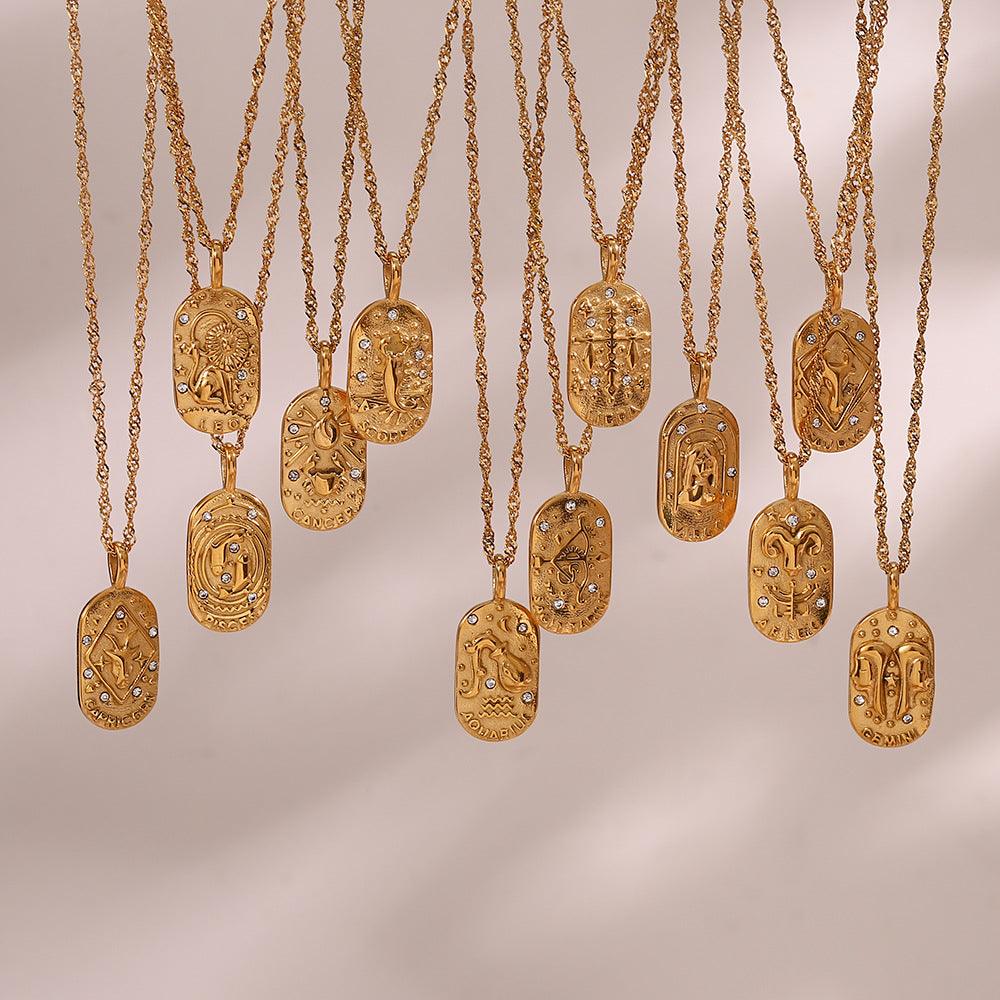Zodiac Pendant Necklace - Camillaboutiqueco camillaboutiqueshop.com