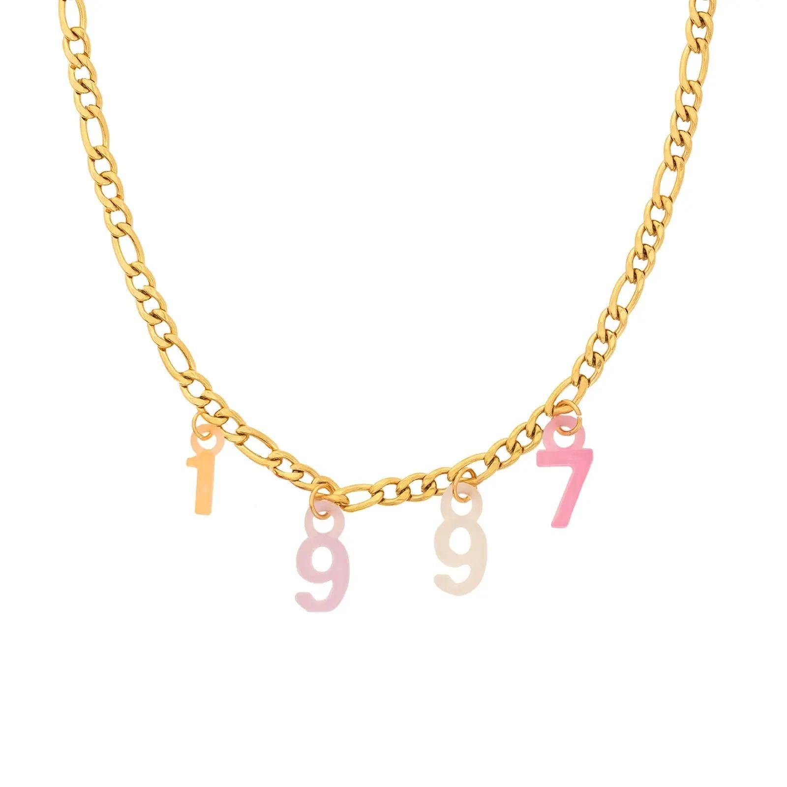 Custom Birth Year Necklace - Camillaboutiqueco camillaboutiqueshop.com