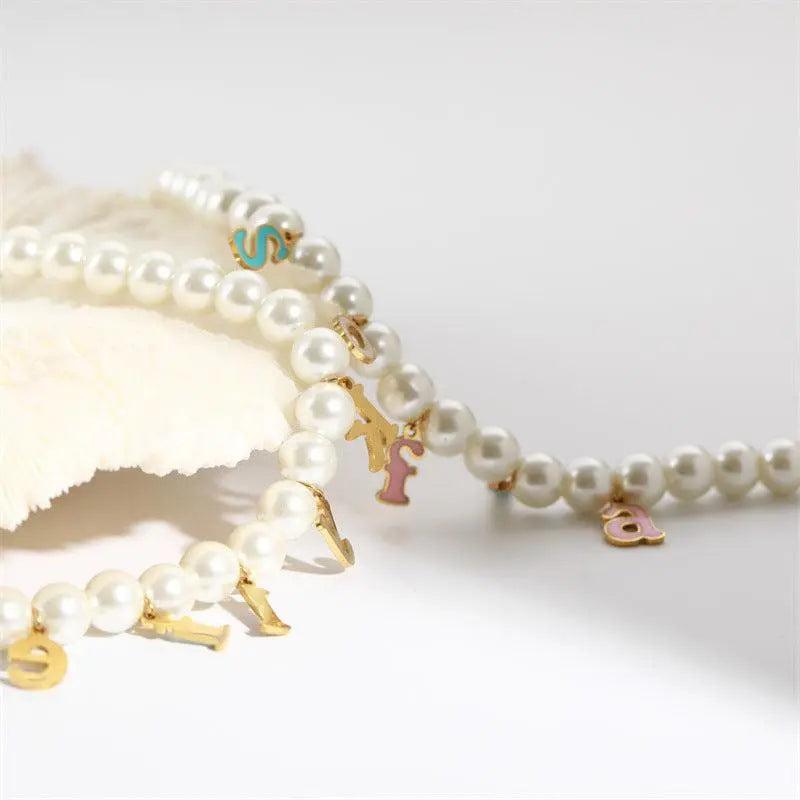 Custom Pearl Name Necklace - Camillaboutiqueco camillaboutiqueshop.com