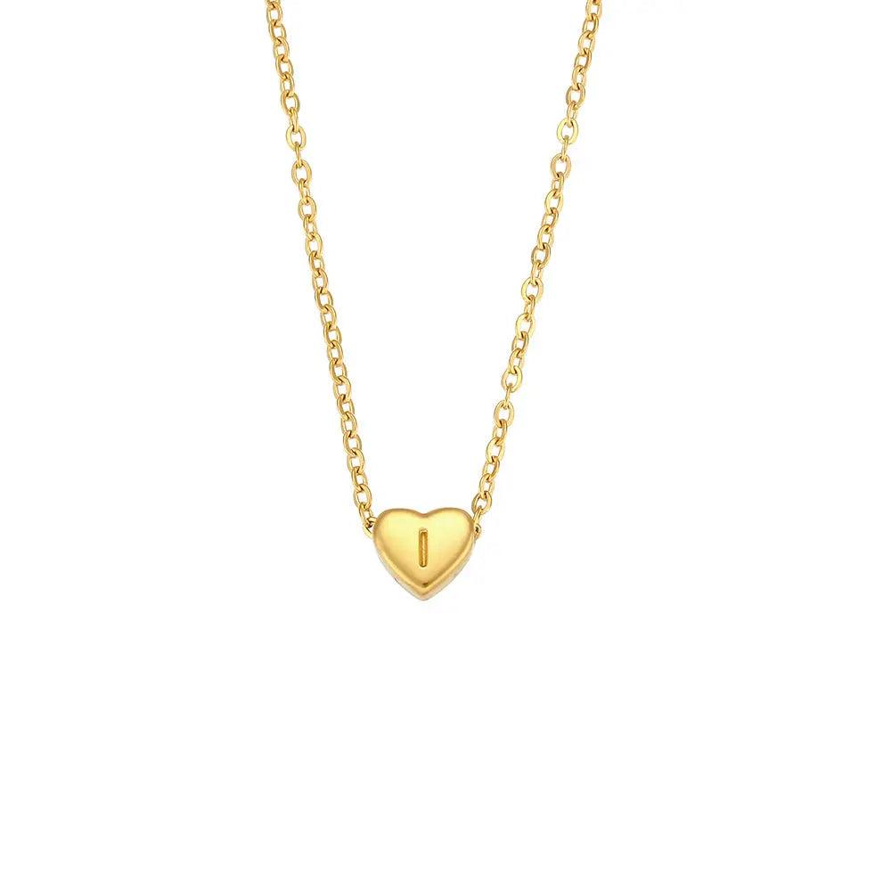 Dainty Initial Heart Necklace - Camillaboutiqueco camillaboutiqueshop.com