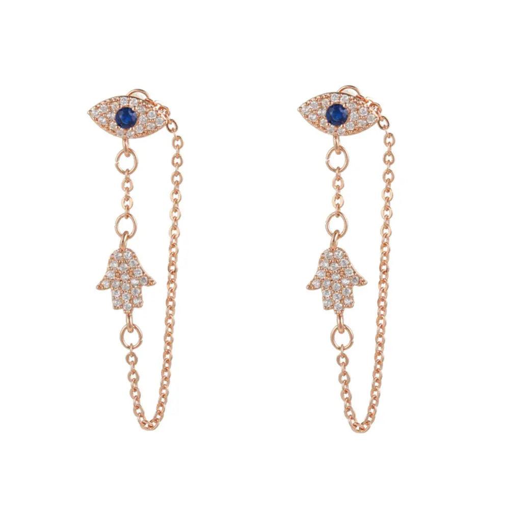Evil Eye Link Earring - Camillaboutiqueco camillaboutiqueshop.com