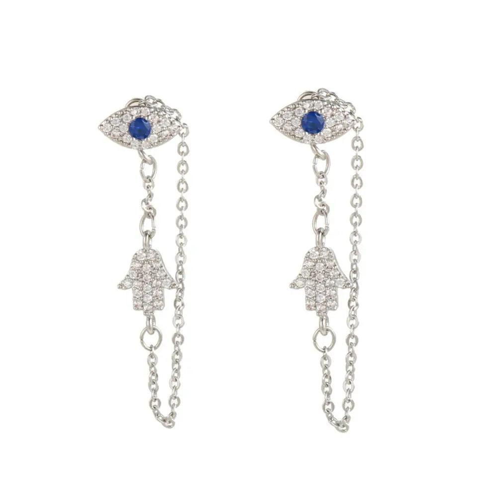 Evil Eye Link Earring - Camillaboutiqueco camillaboutiqueshop.com