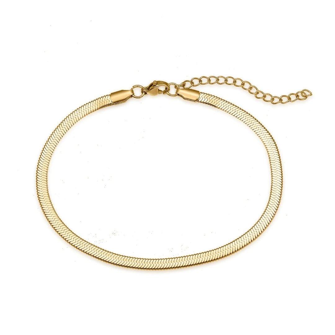 Herringbone Anklet - Camillaboutiqueco camillaboutiqueshop.com