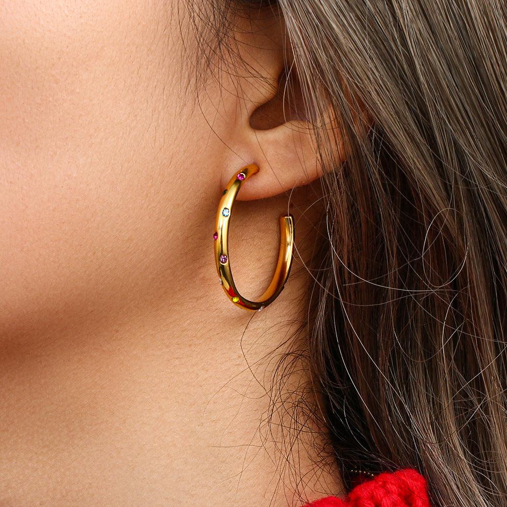 Large Hoop Earrings - Camillaboutiqueco camillaboutiqueshop.com
