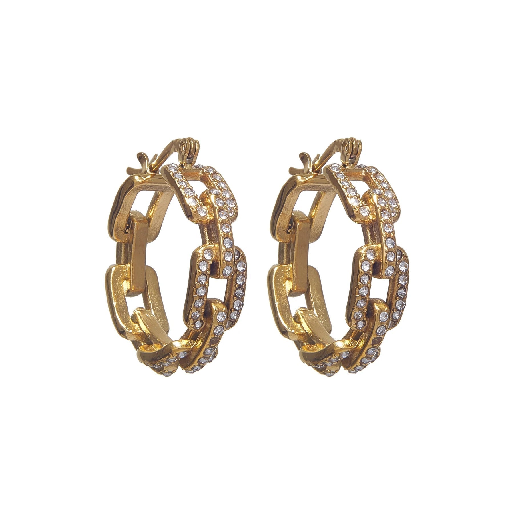 Linked Hoop Earrings - Camillaboutiqueco camillaboutiqueshop.com