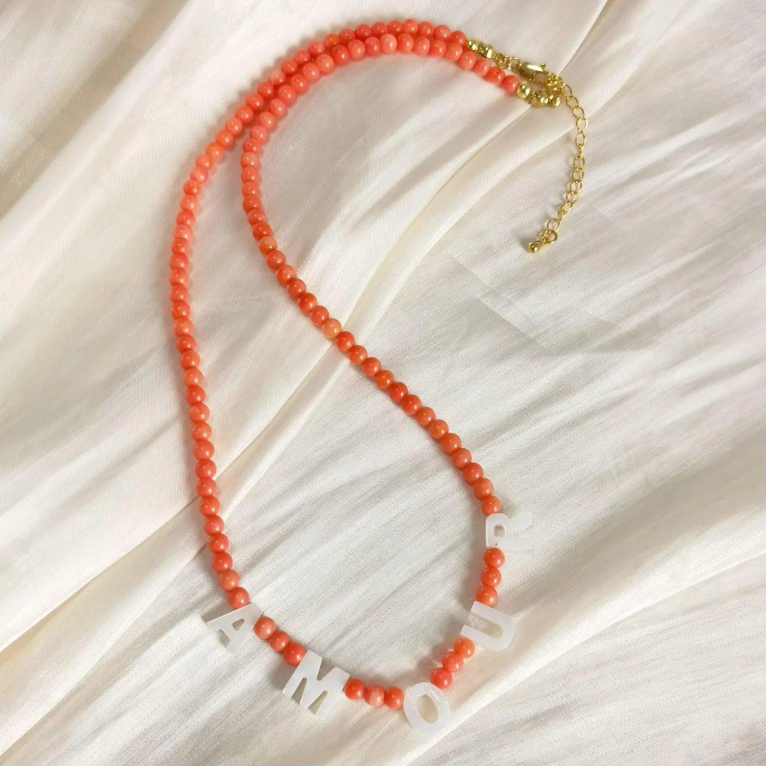 Mother Of Pearl Name Necklace - Camillaboutiqueshop