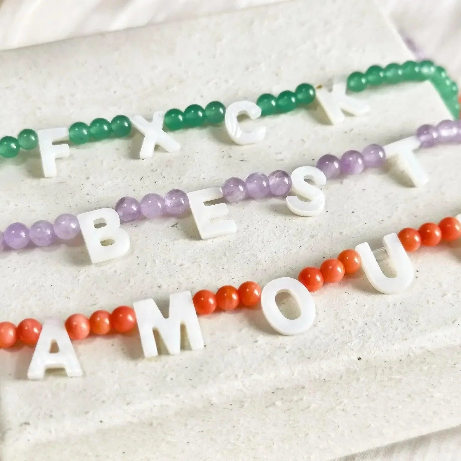 Mother Of Pearl Name Necklace - Camillaboutiqueshop