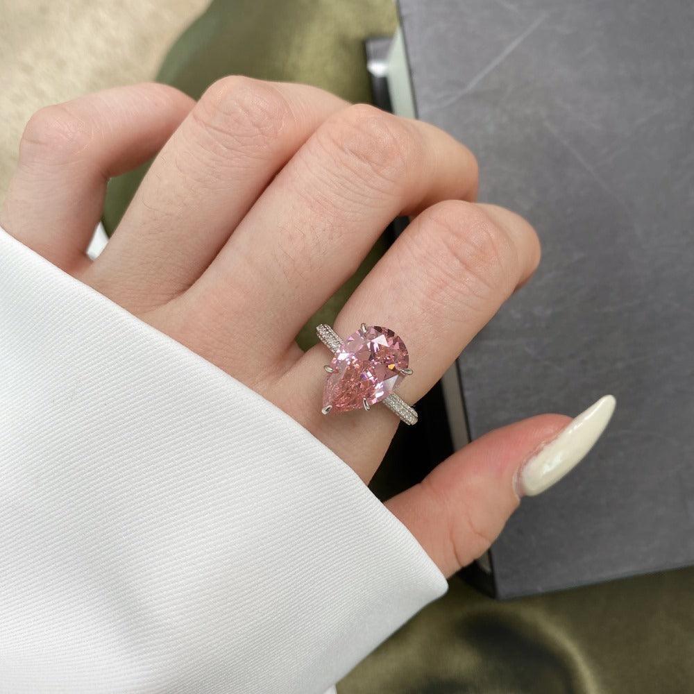 Pear Shaped CZ Ring | Sterling Silver - Camillaboutiqueco camillaboutiqueshop.com