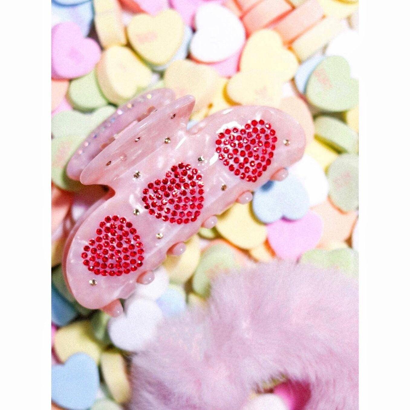 Pink Heart Hair Clip - Camillaboutiqueco camillaboutiqueshop.com