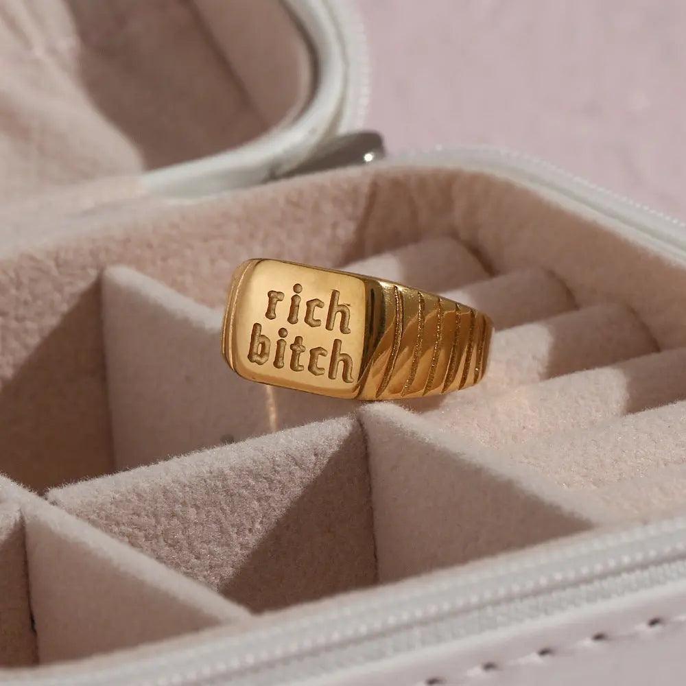 RICH BITCH RING - Camillaboutiqueco camillaboutiqueshop.com