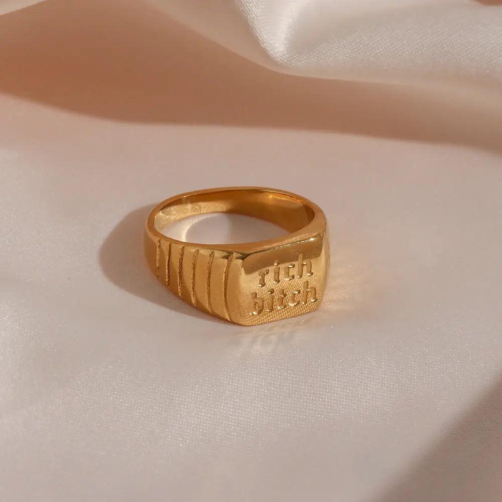 RICH BITCH RING - Camillaboutiqueco camillaboutiqueshop.com