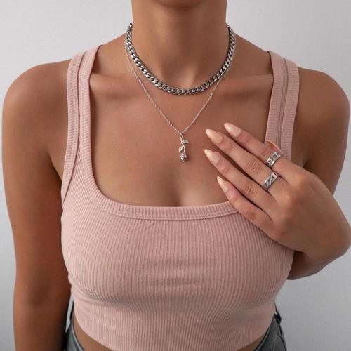 Rose Necklace - Camillaboutiqueco camillaboutiqueshop.com