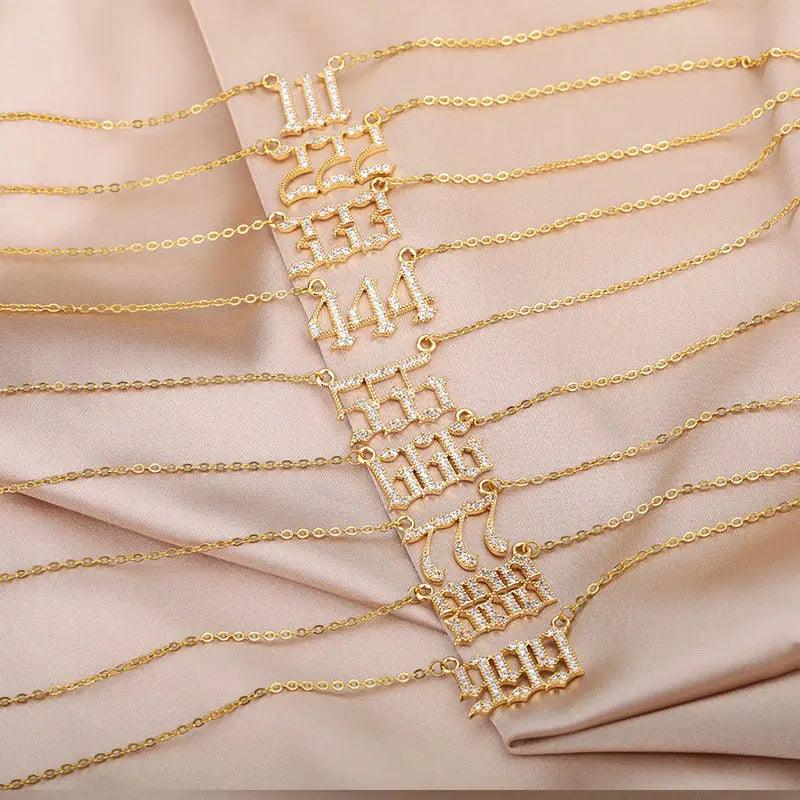 Sparkle Angel Numbers Necklace - Camillaboutiqueco camillaboutiqueshop.com