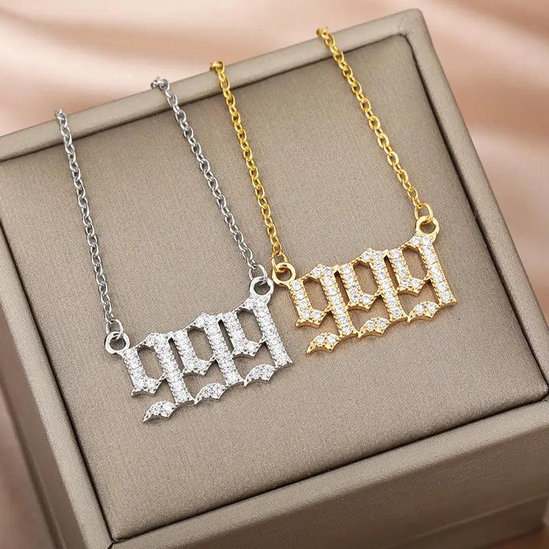 Sparkle Angel Numbers Necklace - Camillaboutiqueco camillaboutiqueshop.com