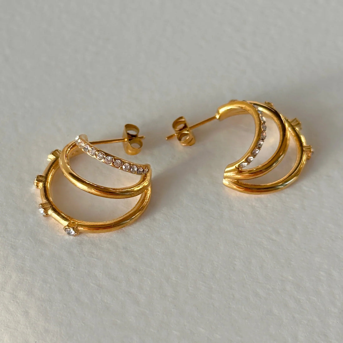 STRASS HOOP EARRING - Camillaboutiqueshop