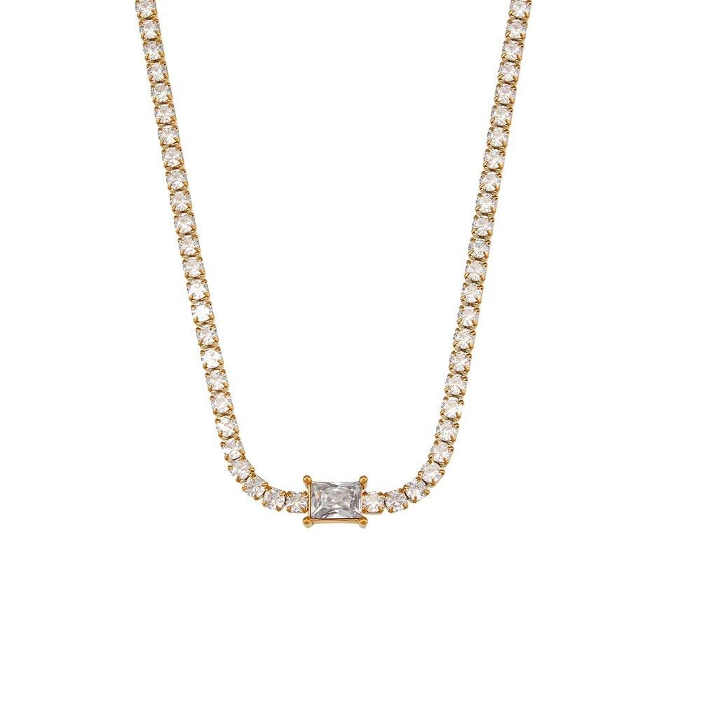Tennis CZ Necklace - Camillaboutiqueco camillaboutiqueshop.com