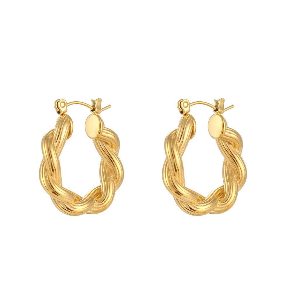 Twisted Hoop Earrings - Camillaboutiqueco camillaboutiqueshop.com
