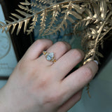 "Enchanted Vine" Pear Moissanite Ring (2.0 CT)