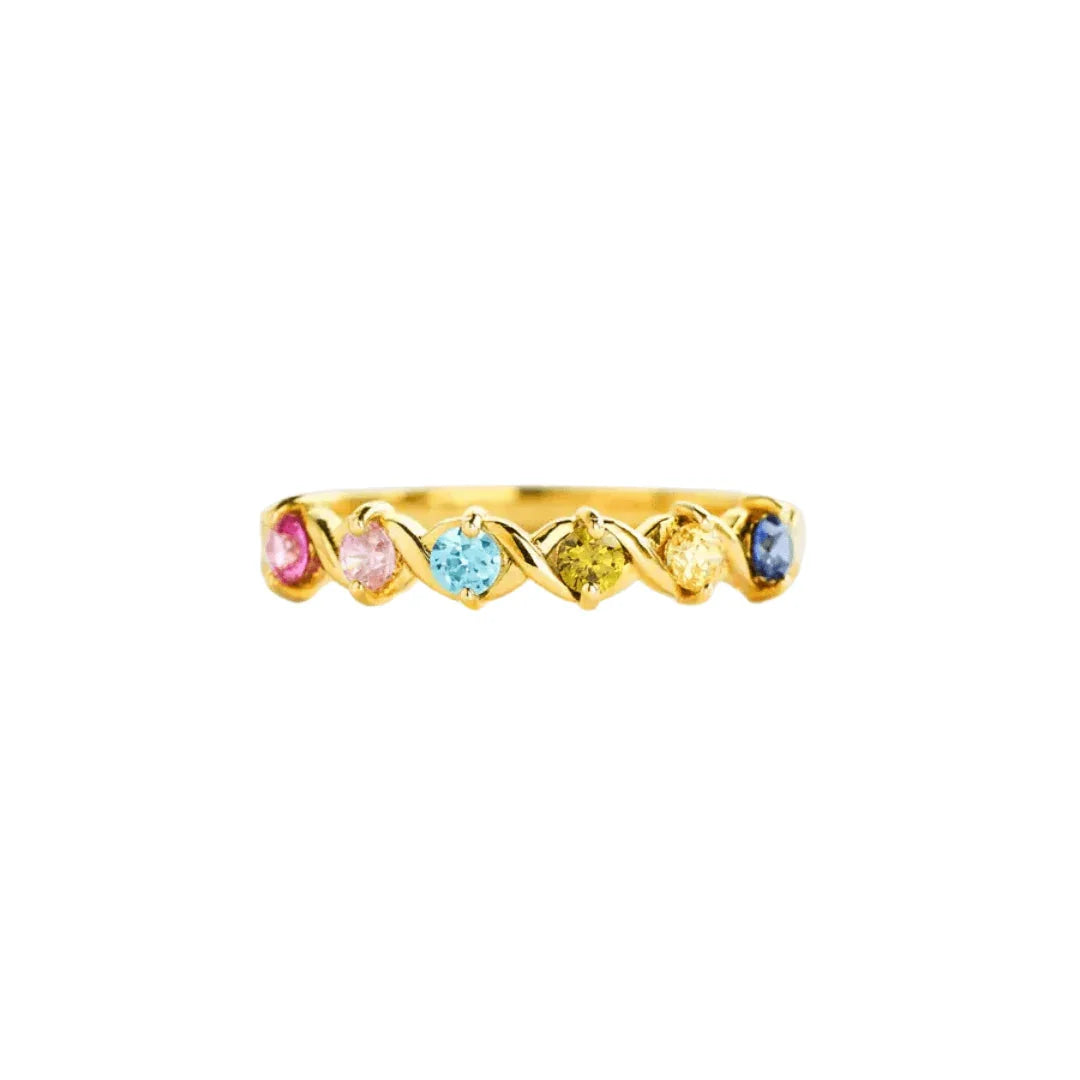 1-6 BIRTHSTONES XOXO RING - camillaboutiqueshop