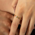 1-7 BIRTHSTONE SINGLE BAND RING - Camillaboutiqueco