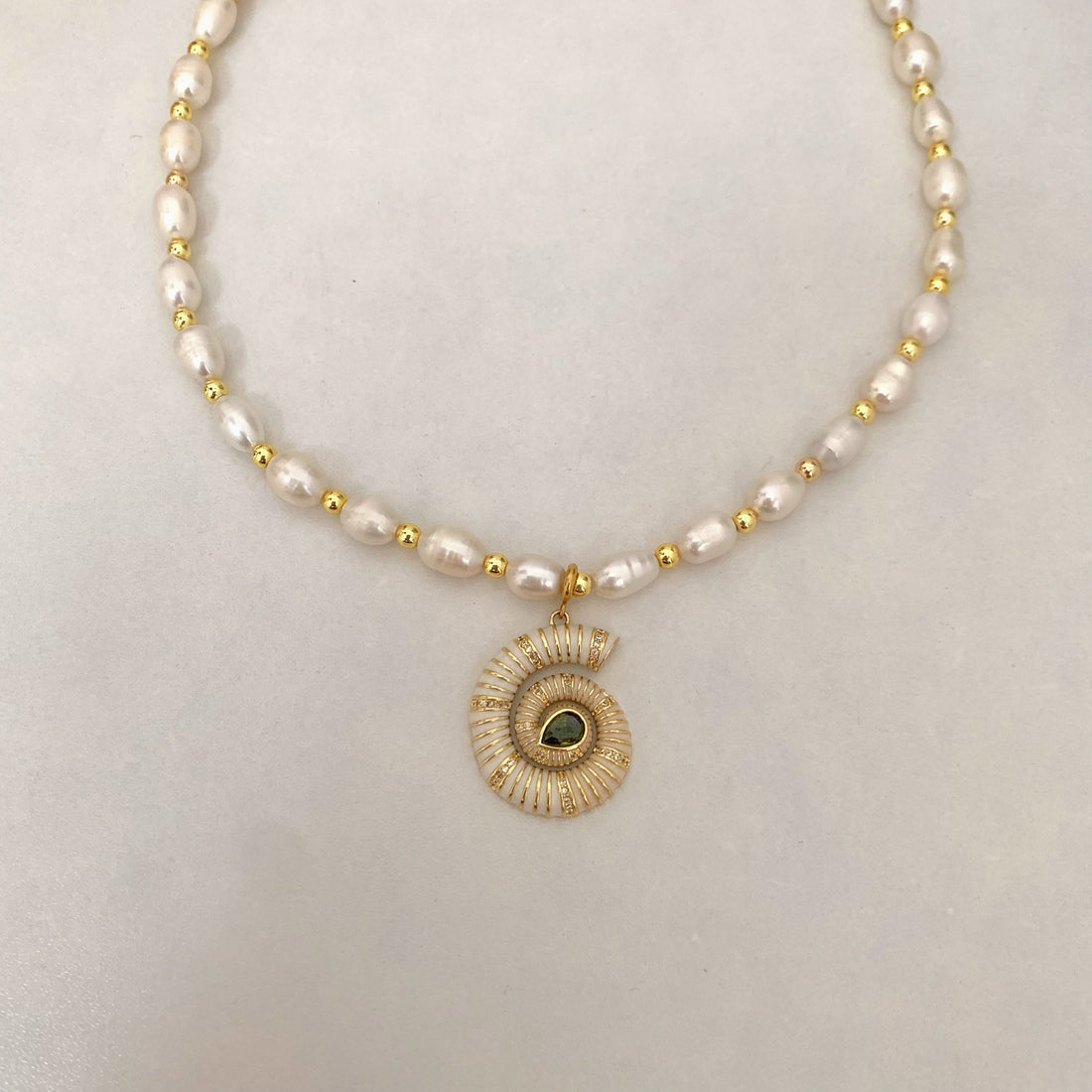 Sae Shell Pearl Necklace - camillaboutiqueshop