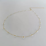 18K Gold Pearl Flower Waist Chain - camillaboutiqueshop