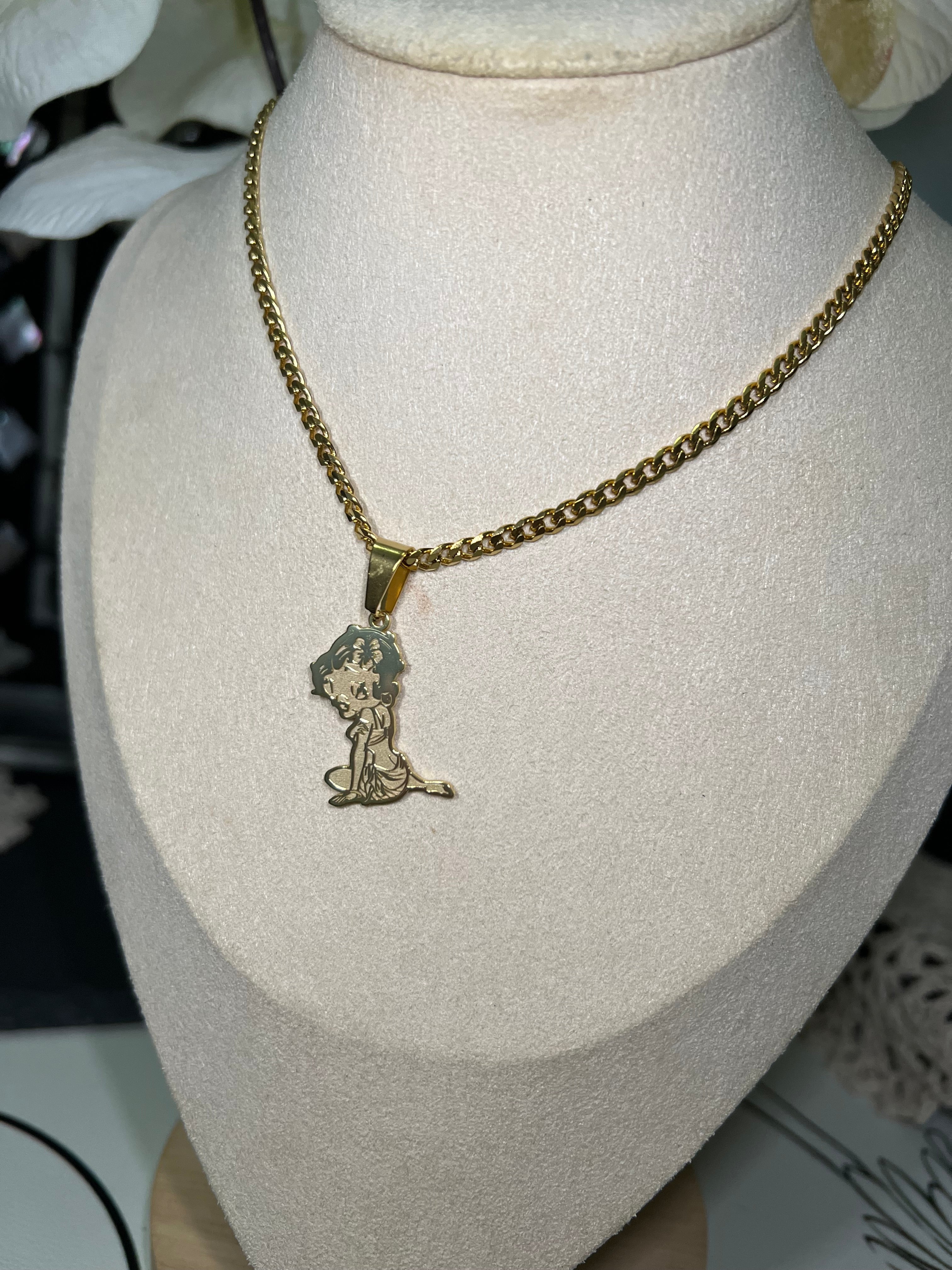 Custom Betty Boop Tropic Necklace