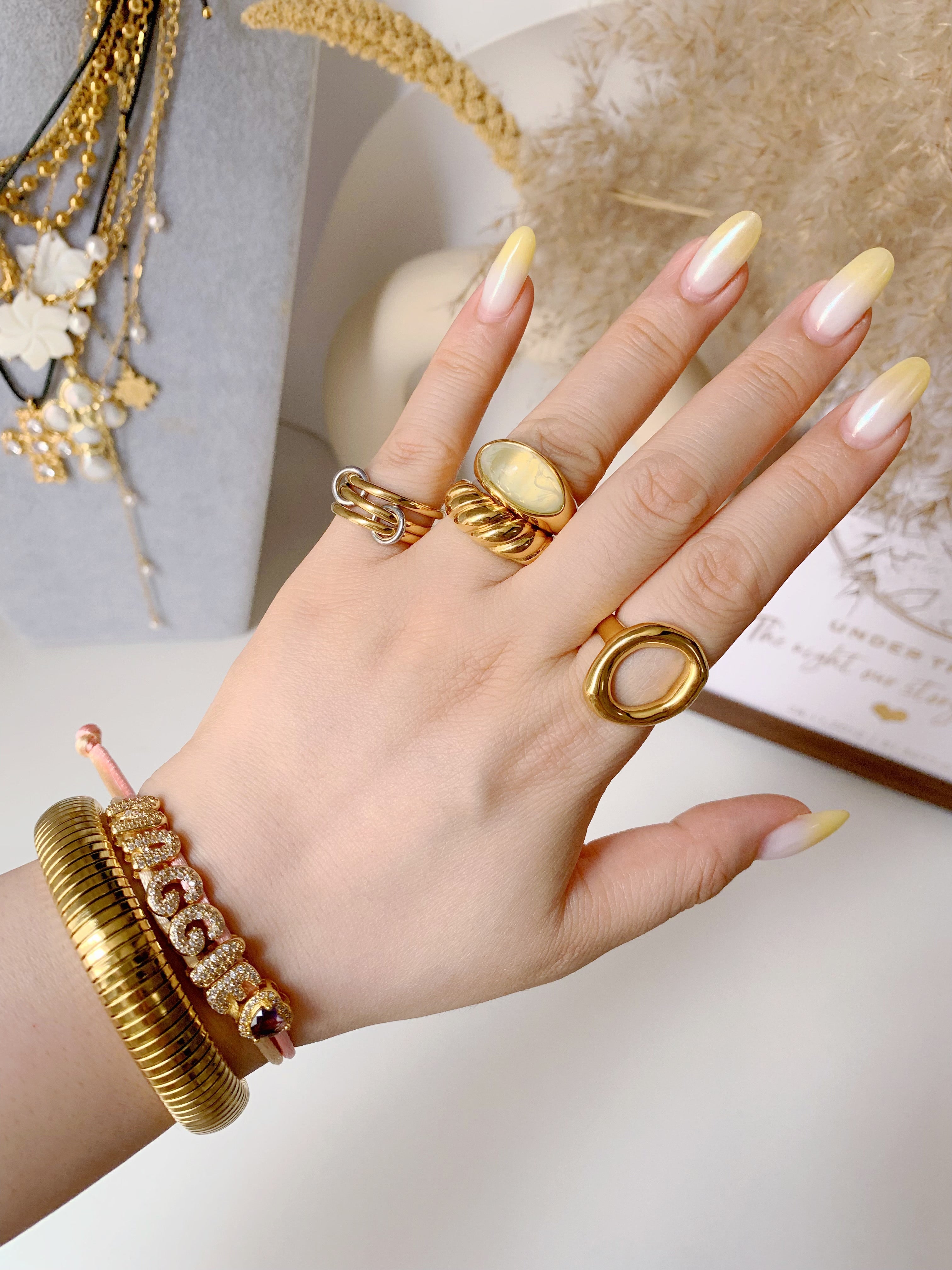 Aurora Interlock Stacking Ring