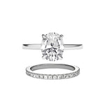 The ”Camilla" Oval Cut Moissanite Ring Set
