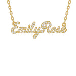 Custom Pave Script Name Necklace -camillaboutiqueshop