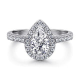 2.0 CT PEAR CUT RING - camillaboutiqueshop