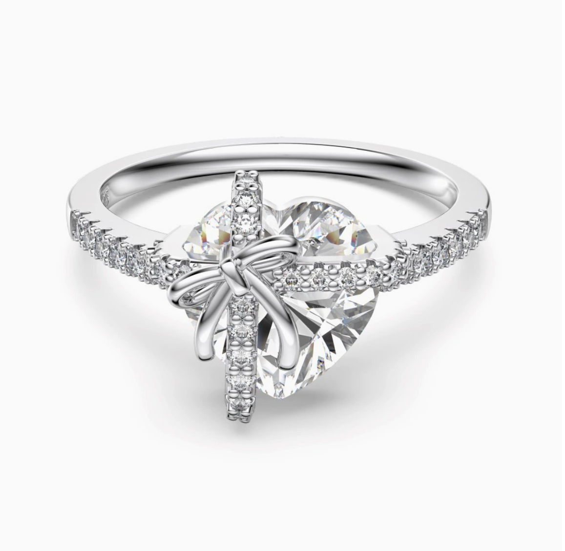Aurora Heart Bow Ring