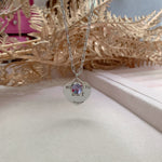 Heart token with birthstone necklace - camillaboutiqueshop