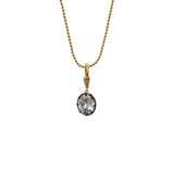Valerie Oval Cut Diamond Pendant Necklace