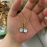 Valerie Oval Cut Diamond Pendant Necklace