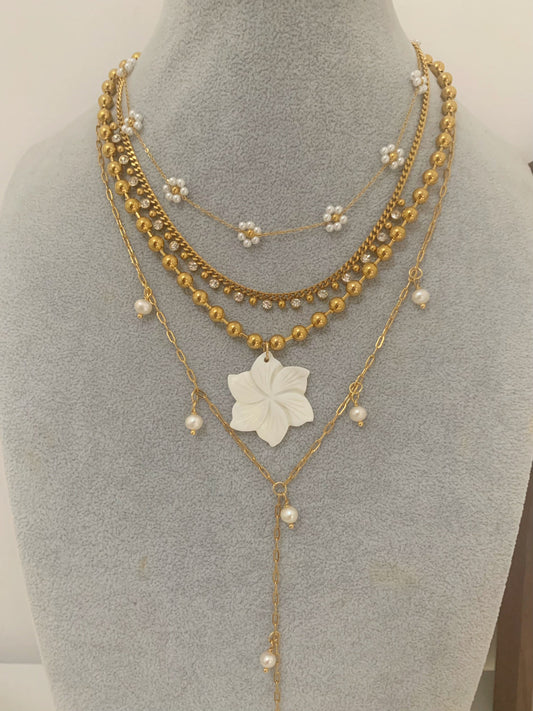 Pearl Station Lariat Y Necklace