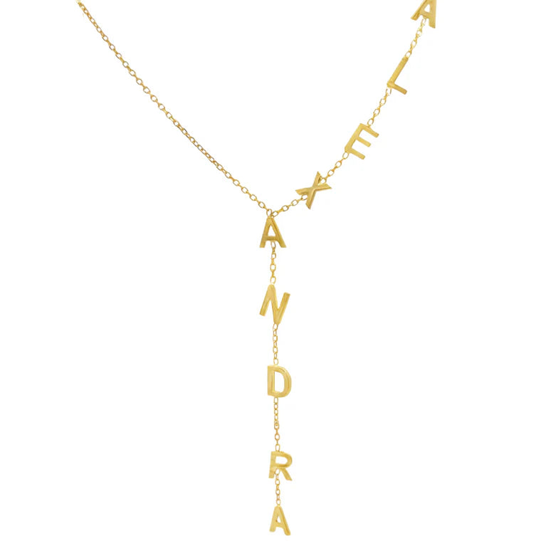 Custom Lariat Name Necklace -camillaboutiqueshop
