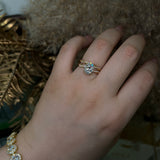 'FOREVER LOVE' OVAL MOISSANITE RING 2CT - GOLD