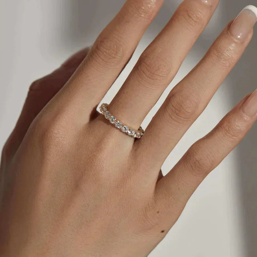 3MM ROUND CUT ETERNITY BAND - camillaboutiqueshop