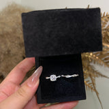 'FOREVER LOVE' CUSHION MOISSANITE RING SET 2CT