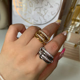 Hailey Interlocking Ring Stack - camillaboutiqueshop
