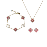 Luxe Bloom Clover Jewelry Set