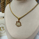 Custom Curious Monkey Necklace