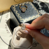 The "Serenity Solitaire"Cushion-Cut Moissanite Ring - 4ct