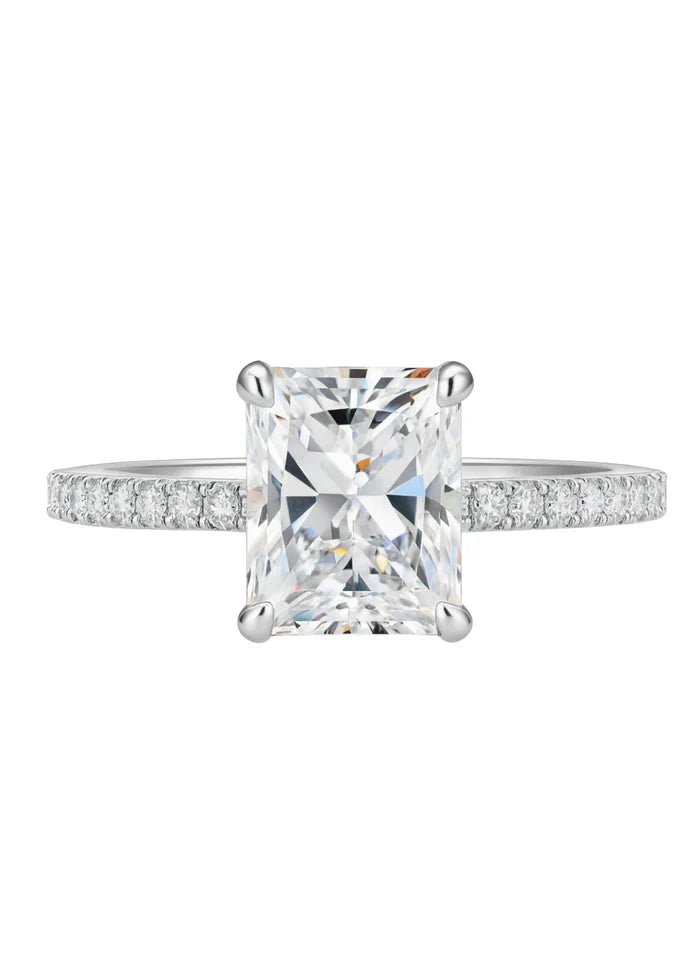 'LUMIE' RADIANT CUT MOISSANITE RING 3CT