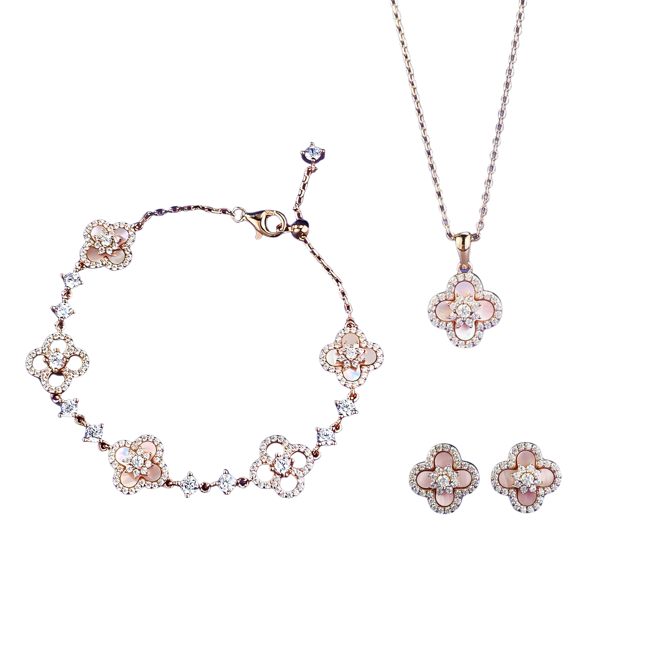 Sparkle Clover Jewelry Set
