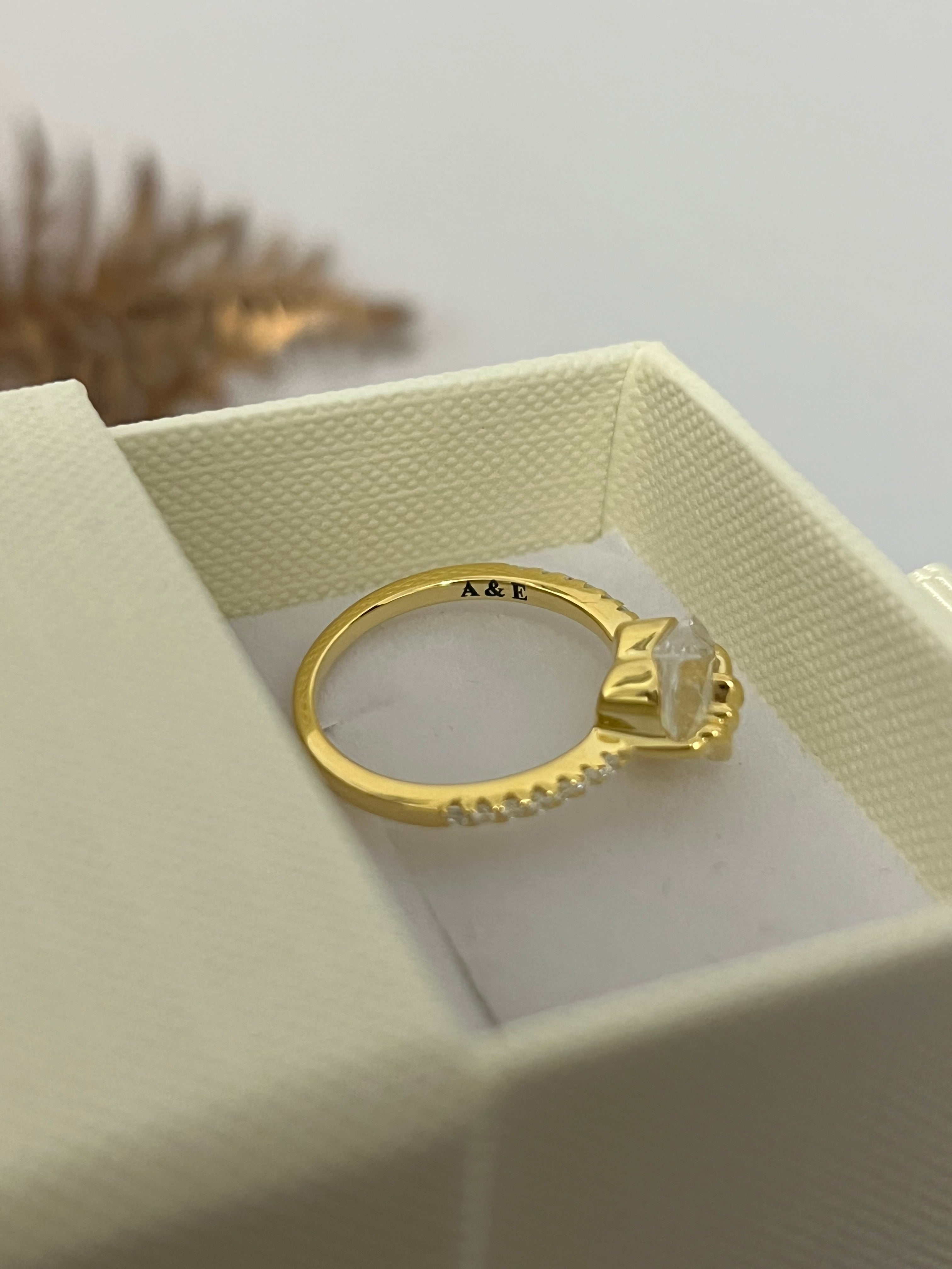 Bow Heart Promise Ring